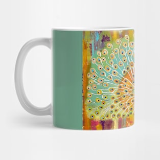 Rainbow Peacock Mug